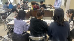 新入生交流会の様子(京都市中京区2026年4月19日　筆者撮影)